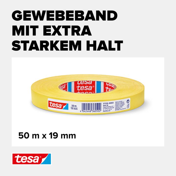 Actual product image tesa EXTRA POWER PERFECT Gewebeband, gewebeverstärktes Ductape (19 mm)