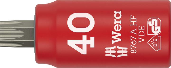Wera 8767 A VDE HF Torx Bitnuss 1/4, TX40