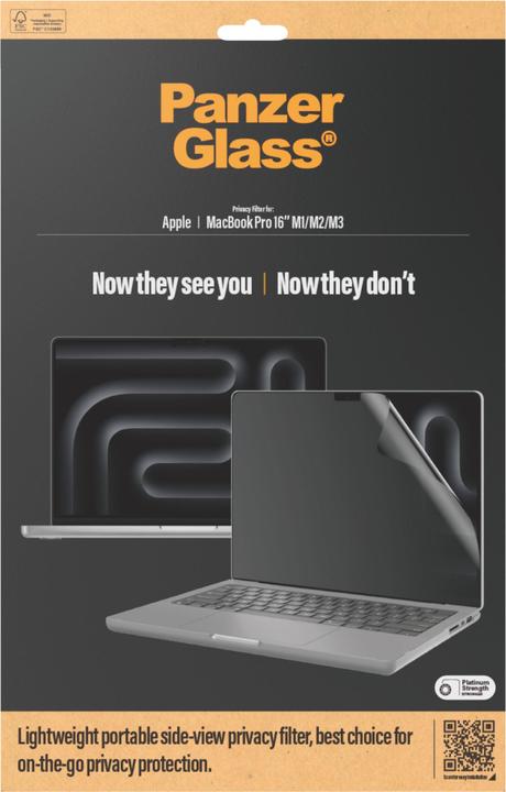 Productafbeelding PanzerGlass Dubbele privacy-schermbeschermer (13.80", 16:10)