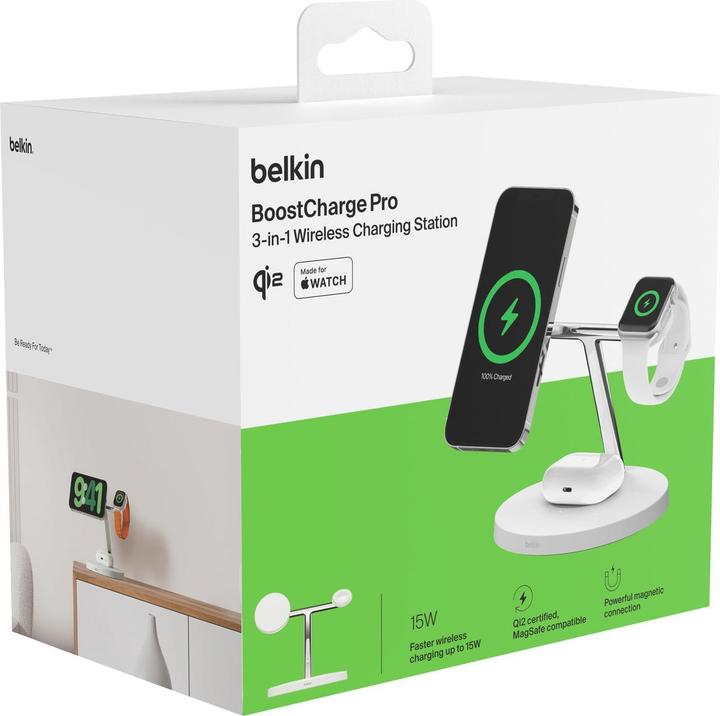 Immagine prodotto Belkin Boost Charge Pro Qi2 3in1 (40 W)