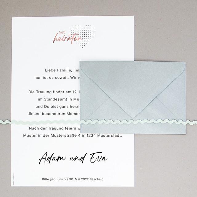 Produktbild Artoz Designpapier: Wir heiraten (90 g/m², 5 x)