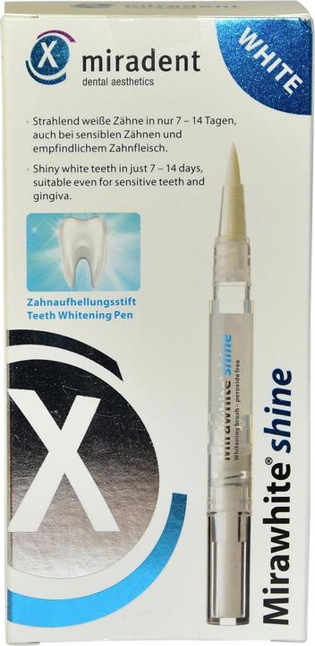 Immagine prodotto Miradent .Mirawhite shine, matita sbiancante per denti (1.80 ml, Penna sbiancante)