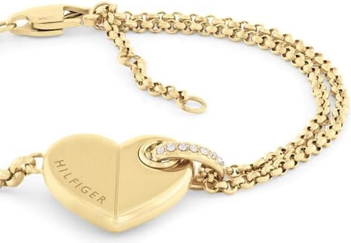Produktbild Tommy Hilfiger Lovely Gold Plated Bold Heart Bracelet 2780929