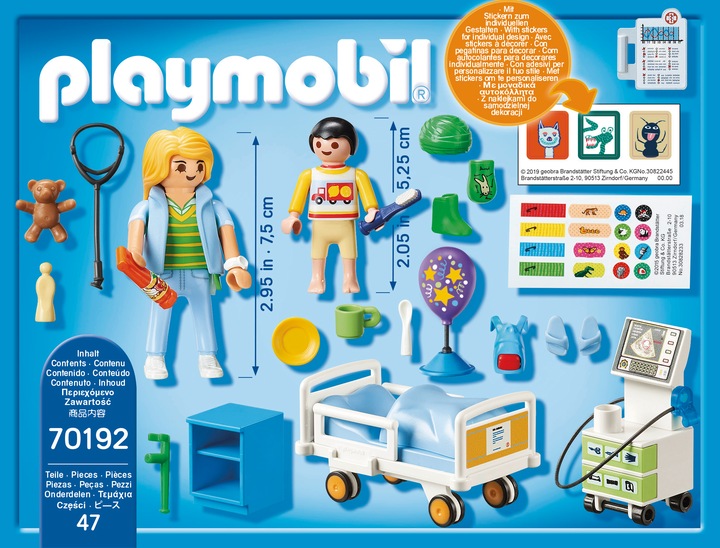 Produktbild Playmobil Kinderkrankenzimmer (70192, Playmobil City Life)
