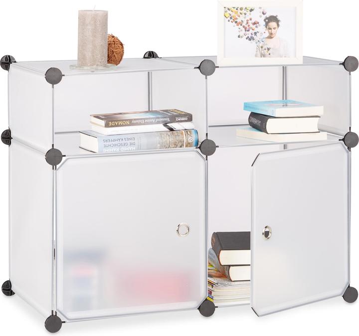 Immagine prodotto Relaxdays Scaffale 4 scomparti (74,5 x 37 x 56 cm)