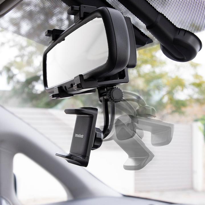 Actual product image InnovaGoods Mobile phone holder for the car - for rear-view mirrors