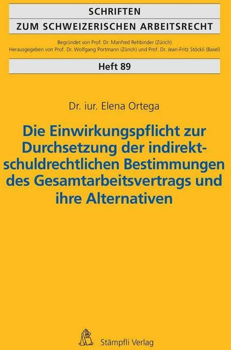 Actual product image Die Einwirkungspflicht zur Durchsetzung der indirekt-schuldrechtlichen Bestimmungen des (German, Elena Ortega, 2023)