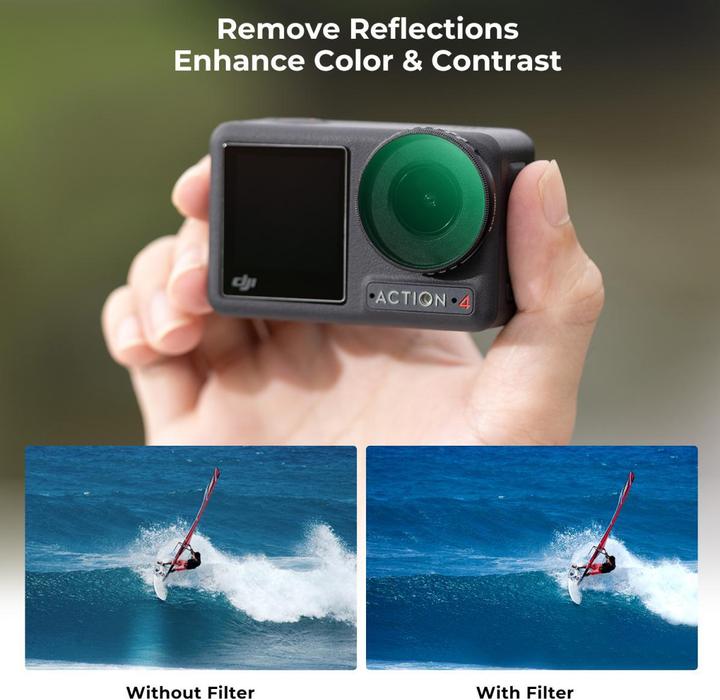 Actual product image K&F Concept Filter CPL for DJI Osmo Action 4 (Osmo Action 4)