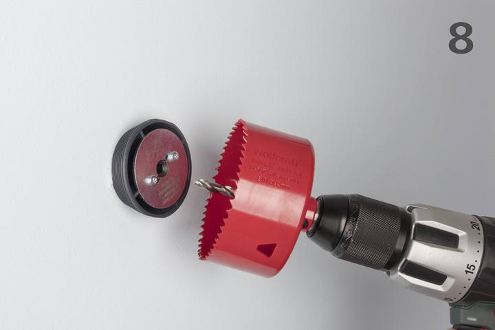 Productafbeelding wolfcraft wolfcraft 1 Aufbohrhilfe Ø35-51mm (35 mm)