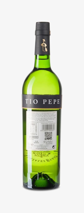 Actual product image Gonzalez Byass Tio Pepe Palomino Fino Extra Dry Sherry (1 x 37.5 cl, 2017)