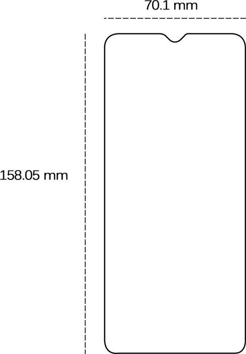 Actual product image OEM Tempered glass 2,5D for Samsung Galaxy A04 / A04s / A12 / A14 4G / A14 5G / A32 5G / M12 / M23 5G / (Galaxy A04)