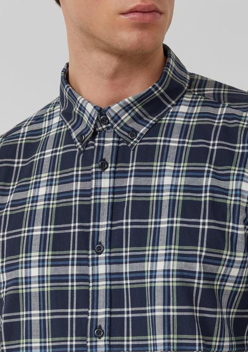 Immagine prodotto s.Oliver Hemd Regular Fit: Kariertes Baumwollhemd mit Button-Down-Kragen (L)