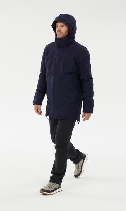 Produktbild Quechua Parka Winterjacke Herren warm bis -10 °C wasserdicht Winterwandern - SH500 blau (3XL)