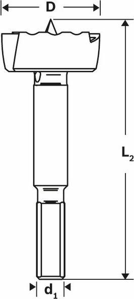 Image du produit Bosch Professional Zubehör Embout Forstner 14 mm Accessori (8 mm)