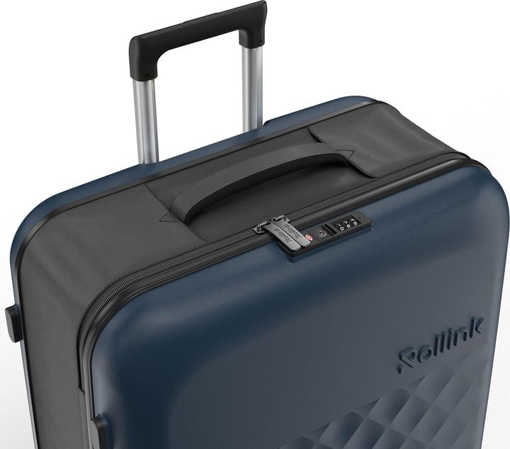 Immagine prodotto Rollink Valigia rigida / Trolley / Valigia da viaggio - Vega 360 - 76 cm - Blauw (105 l, L (90 - 115l))