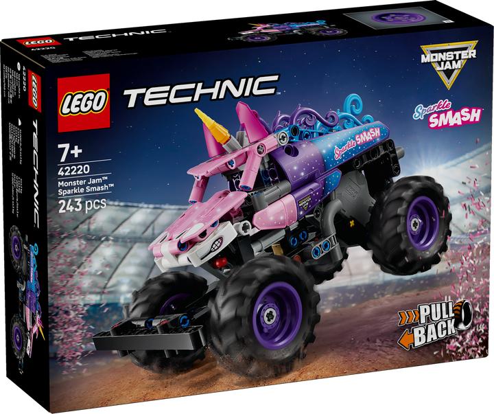 Actual product image LEGO Monster Jam Sparkle Smash mit Rückziehmotor (42220, LEGO Technic)