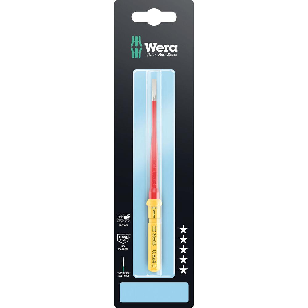 Wera, Schraubenzieher, Kraftform Kompakt VDE 3060 iS 1,0x5,5x157mm TIE SB