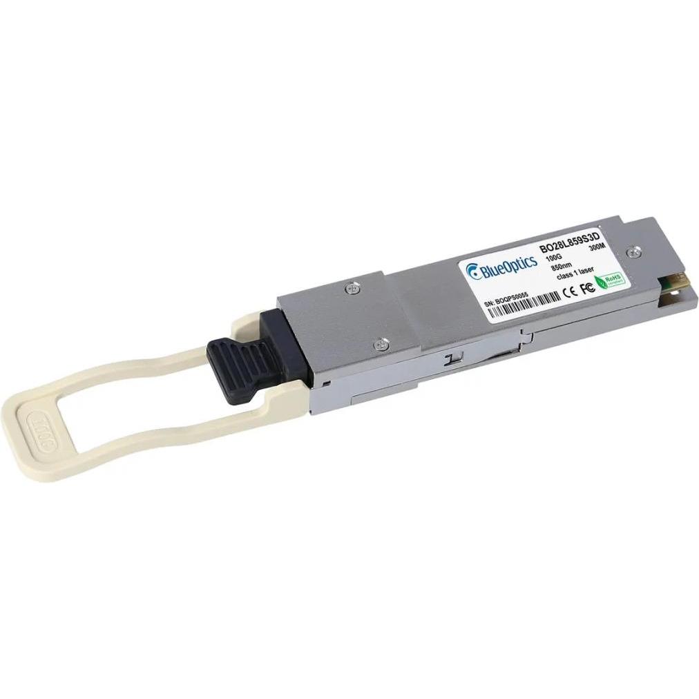 Thumbnail - BlueOptics Extreme Networks 100G-QSFP-ESR4 kompatibler QSFP28 BO28L859S3D, Transceiver, Silber