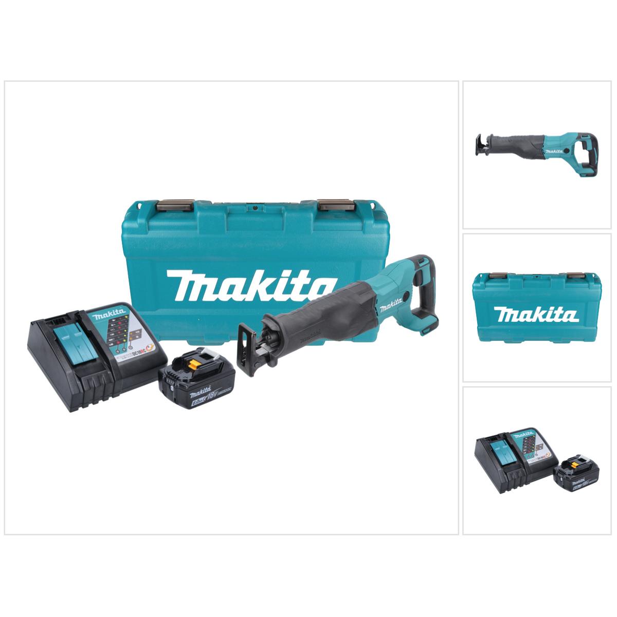 Makita, Säbelsäge, DJR 186 RG1K Akku Reciprosäge Säbelsäge 18 V + 1x Akku 6,0 Ah + Ladegerät + Koffer