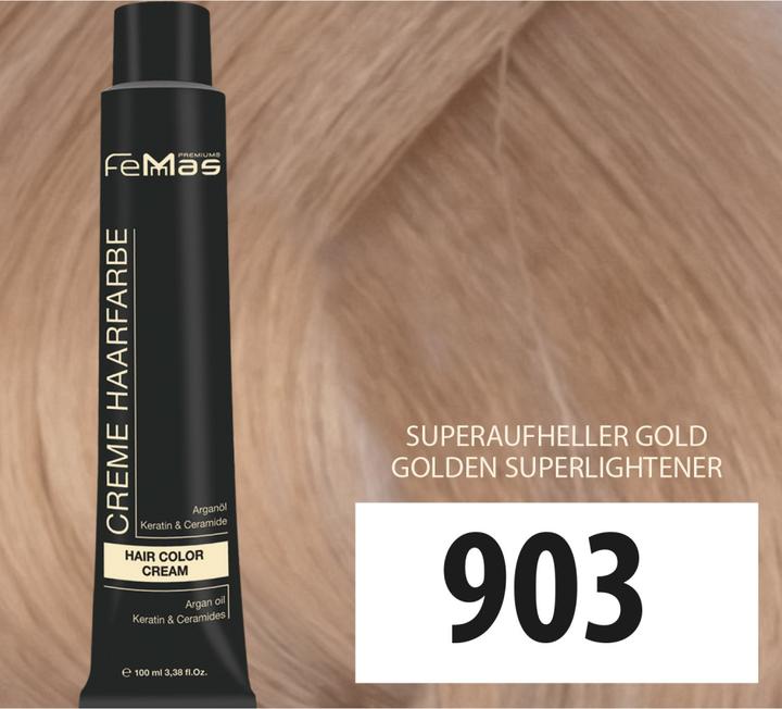 Immagine prodotto FemMas 903) Colore per capelli Super Schiarente Oro 100ml