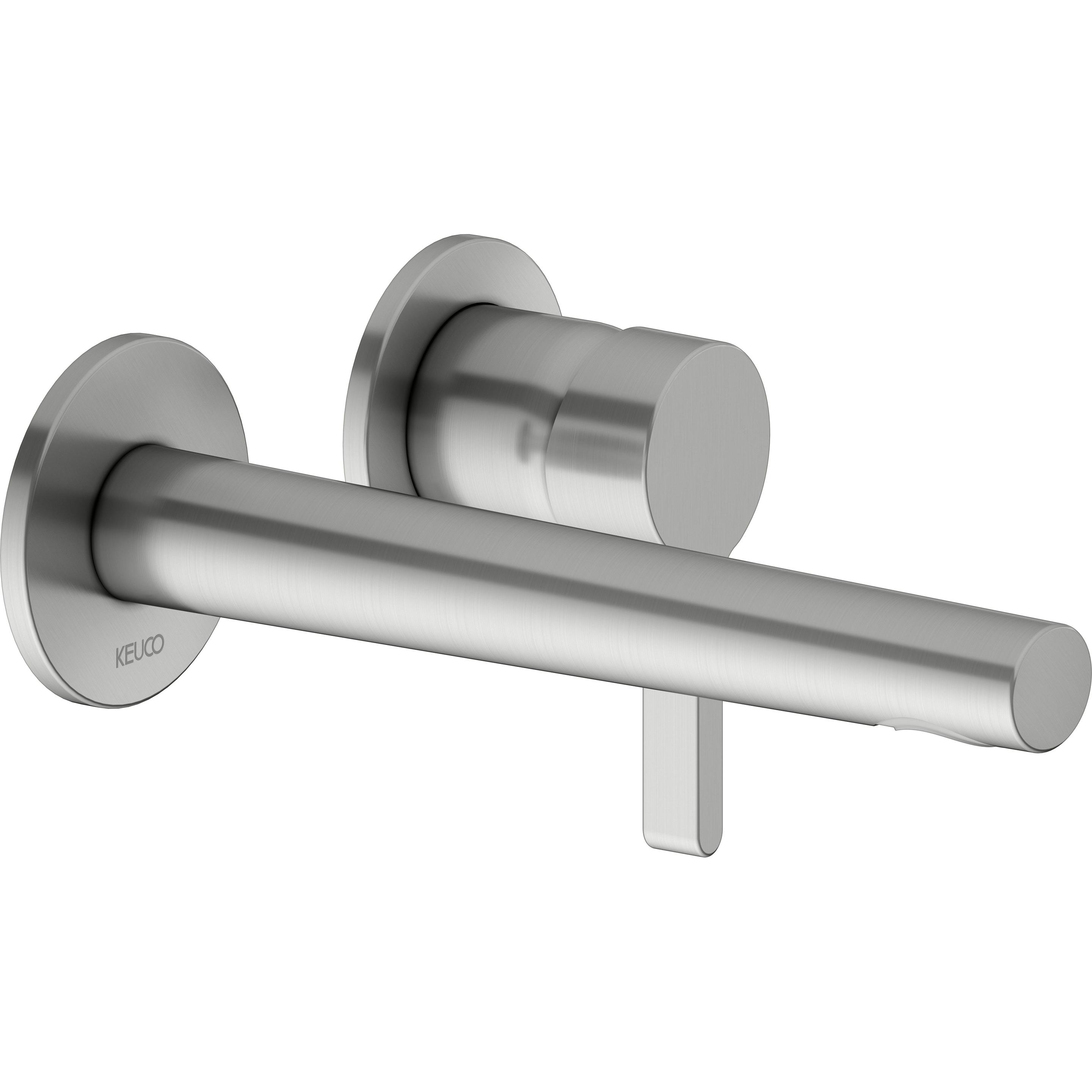 Keuco, Badarmatur, EDITION 400 Einhebel-Waschtischmischer, UP, mit Temperaturbegrenzung, Ausladung 197mm
