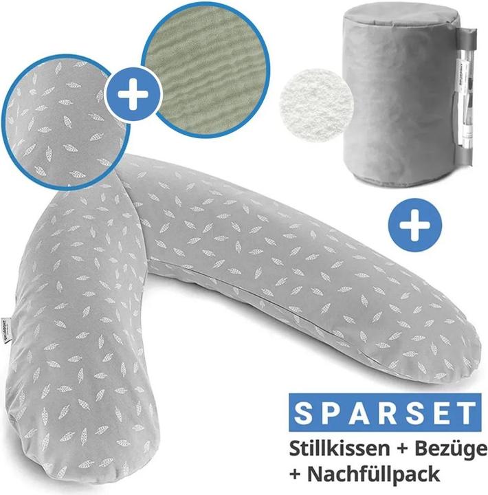 Actual product image Theraline Nursing pillow 4-piece nursing pillow economy set The Original 190 cm incl. (190 cm)