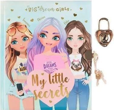 Image du produit Main paper Big Dream Girls-Tagebuch mit Vorhängeschloss