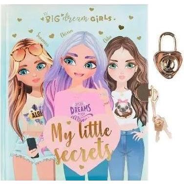 Main paper, Quaderni + Bloc notes, Big Dream Girls-Tagebuch mit Vorhängeschloss