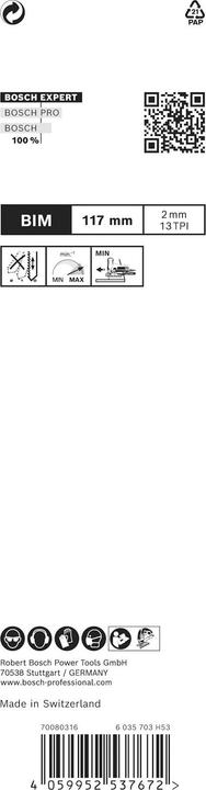 Produktbild Bosch Professional Zubehör EXPERT ‘Hardwood 2-side clean’ T 308 BF Stichsägeblatt, 3 Stück