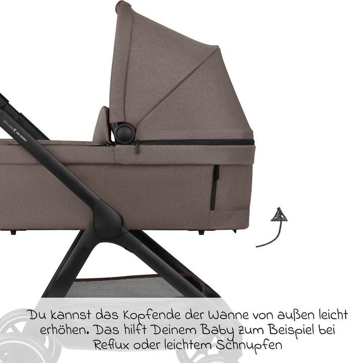 Actual product image ABC Design City Life Carrycot, Nature