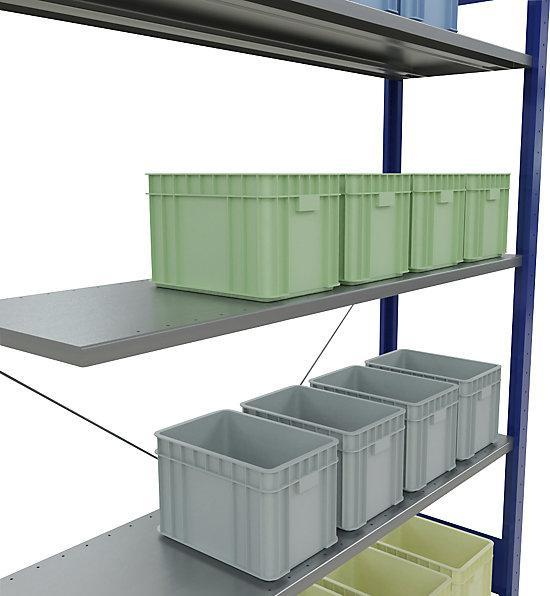 Actual product image eurokraft pro Boltless shelving, single row