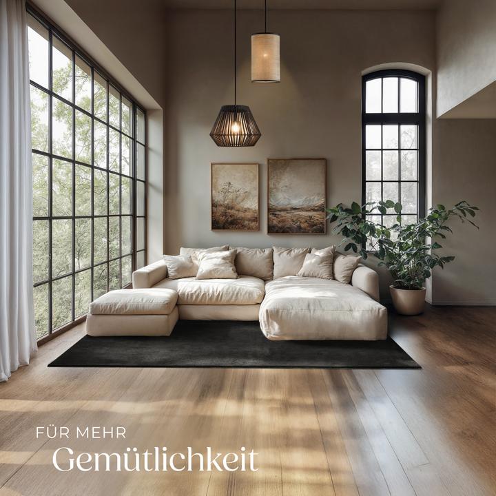 Immagine prodotto tectake Tappeto a pelo corto Soft Zone (140 x 200 cm)