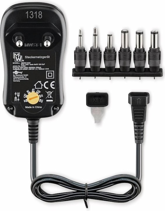 Produktbild Goobay Universal-Netzteil 3 V - 12 V max. 12 W / 1,0 A