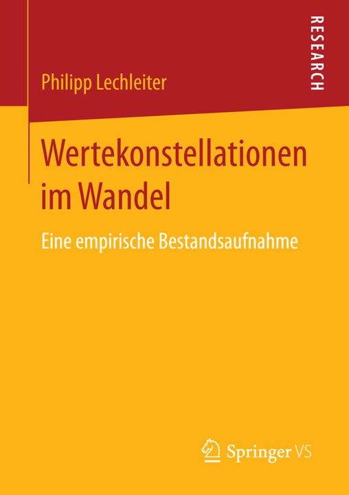 Produktbild Wertekonstellationen im Wandel (Deutsch, Philipp Lechleiter, 2016)