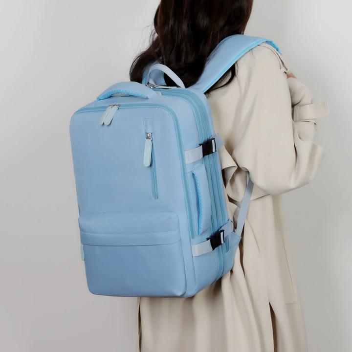 Actual product image Okade - S2304 Laptoprucksack 17.3” – USB, wasserabweisend, Business & Reise, Hellblau