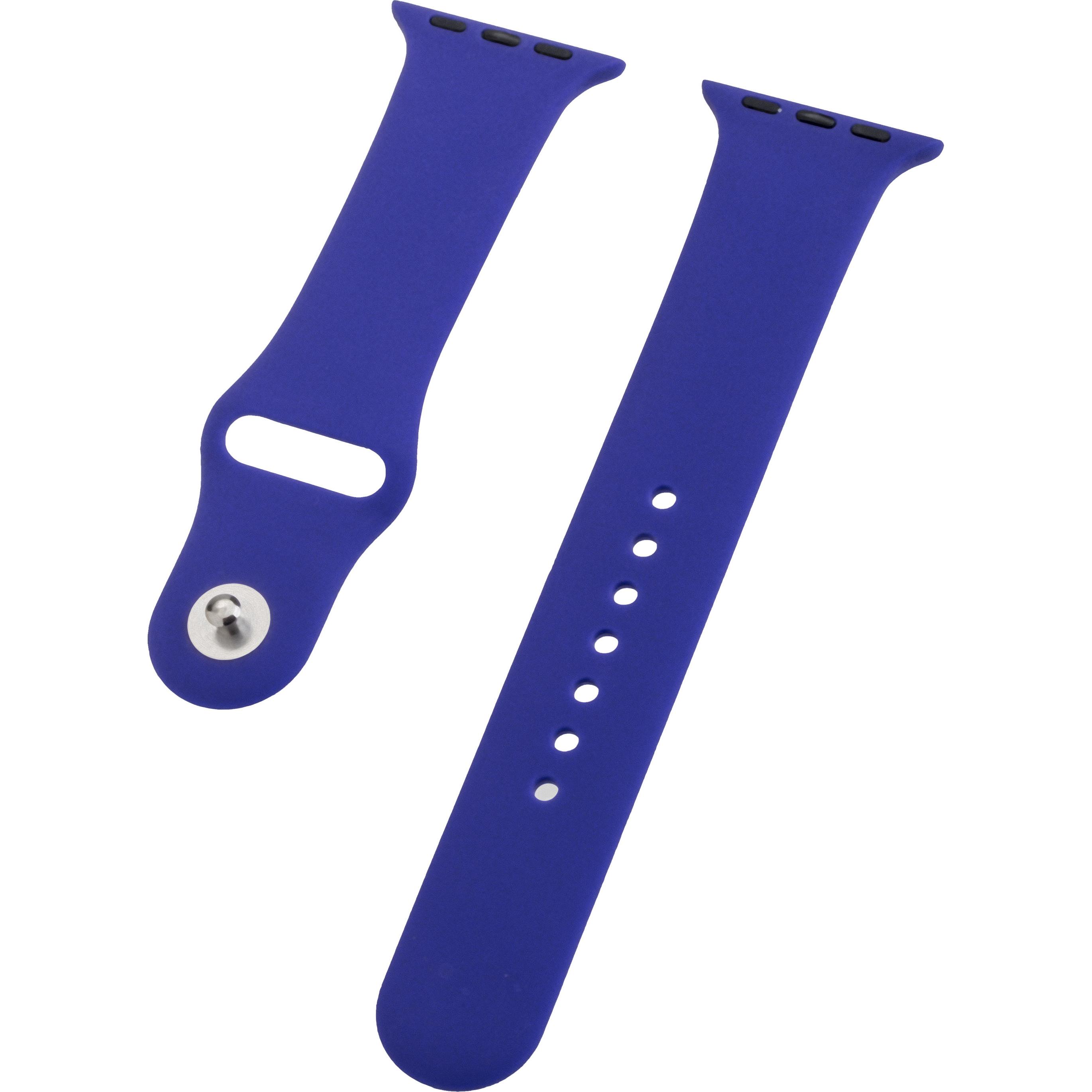 Thumbnail - Peter Jäckel WATCH BAND für Apple Watch 41/40mm (Series 4 - 9)/ 38mm (Series 1 - 3) Silicon Dark Pur (Silikon, Watch 40m...