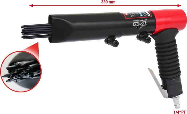 Image du produit KS Tools Dérouilleur à aiguilles pneumatique 515.3070 (Dérouilleur à aiguilles)