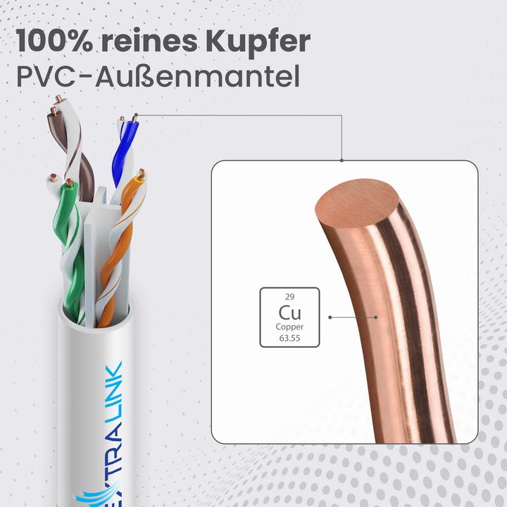 Produktbild Extralink Cat6 Utp (U/Utp) Indoor Twisted Pair (CAT6, 50 m)