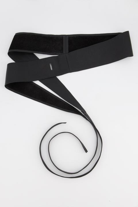 Actual product image Ulla Popken Soft Leather Tie Belt