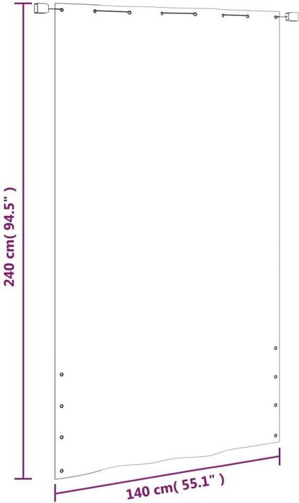 Actual product image vidaXL Balkonsichtschutz (240 cm)
