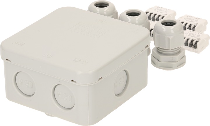 Immagine prodotto Max Hauri Scatola di giunzione grigia IP68 riempimento in gel e accessori