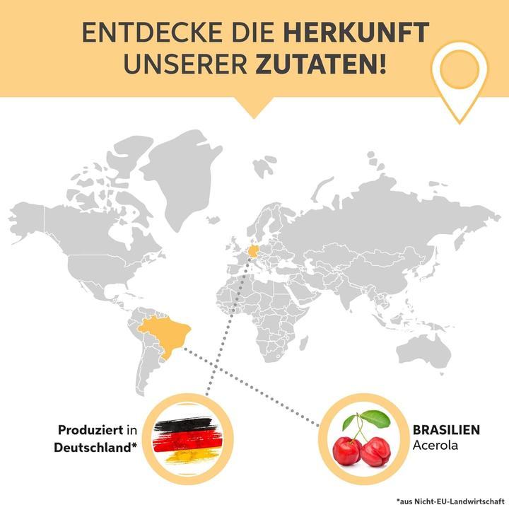 Immagine prodotto Eltabia Acerola in polvere ad alto dosaggio con il 25% di vitamina C (Polvere, 200 g)
