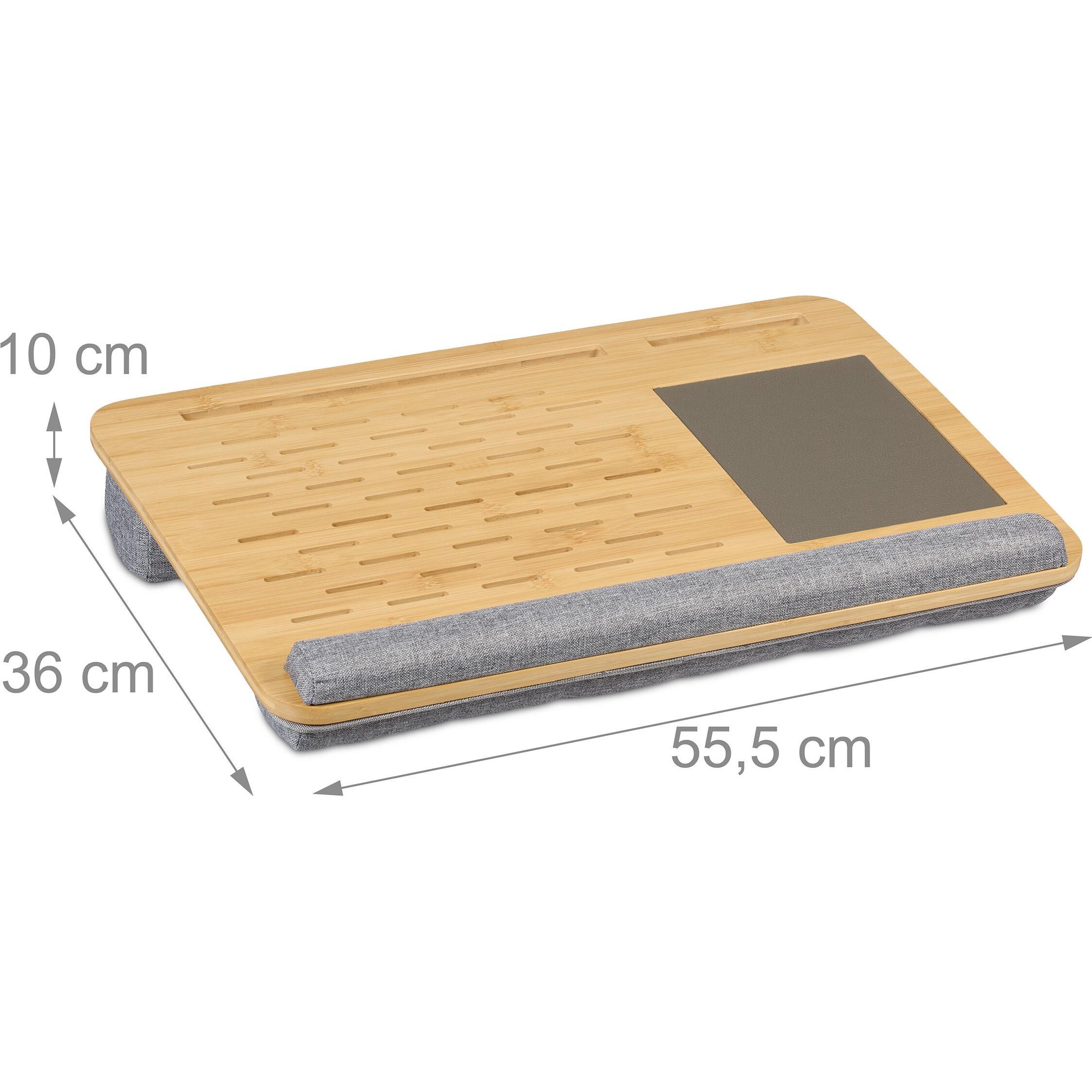 Thumbnail - Relaxdays Laptopkissen, Notebook Ständer, Braun