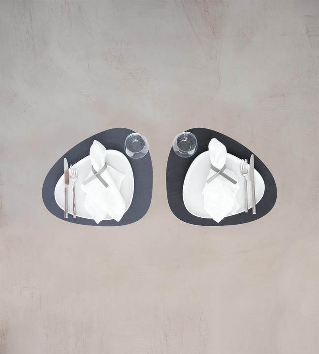 Image du produit Andersign Set de table Curve L, Double Nupo Dark Blue/Black, 37x44 cm (1 pcs, 37 x 44 cm)