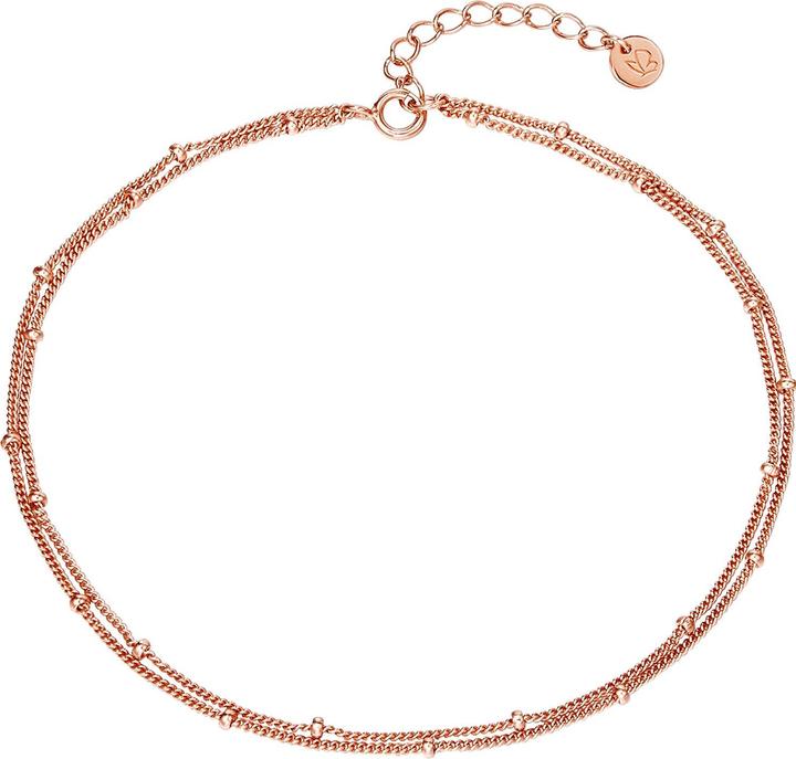 Immagine prodotto Glanzstücke München Catena da donna in argento rosa 22,0 cm + 3,0 cm di estensione - 23942 (Argento 925, 22 cm)