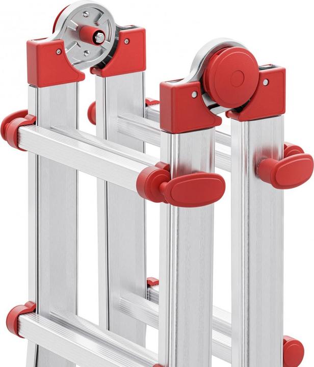 Produktbild Hailo Mulitfunktions-Teleskopleiter (Mehrzweckleiter, Teleskopleiter, Stehleiter, 24 cm)