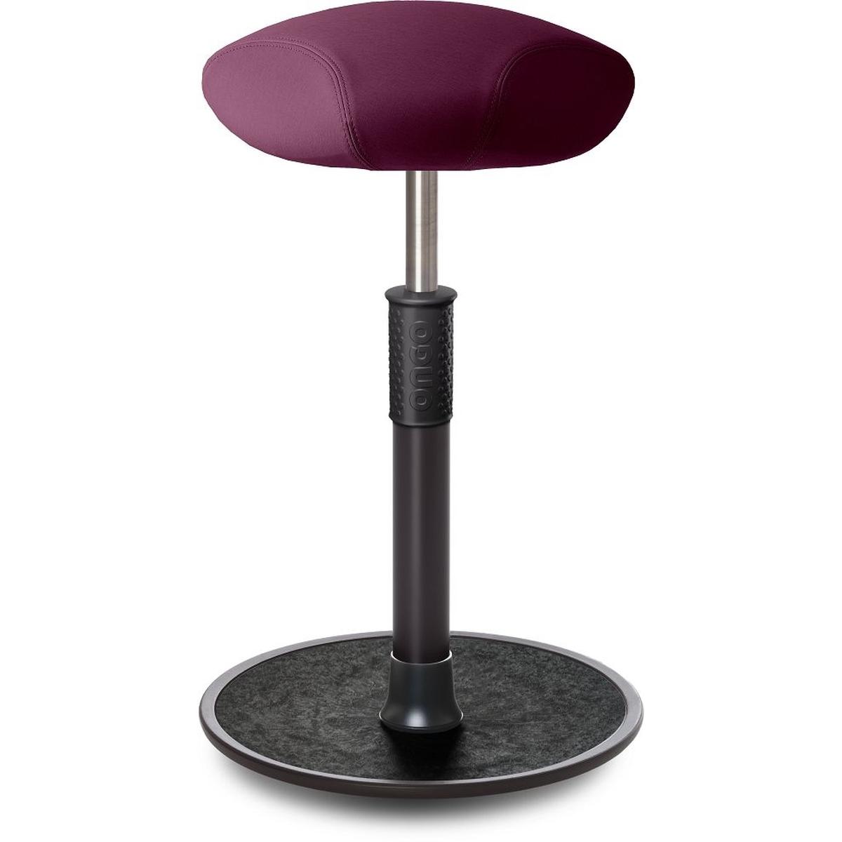 Ongo, Bürostuhl, Sitz- Stehhocker Free Tall Triangel skai Nature Base Lila schwarz /schwarz