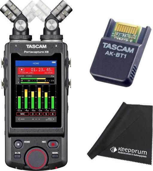 Tascam Portacapture X8 with AK-BT1 adapter with cloth (Multitrack recorder)