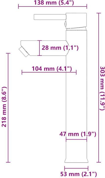 Actual product image vidaXL Waschbecken (420 mm, 420 mm)