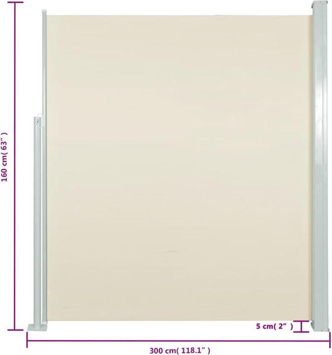 Produktbild vidaXL Seitenmarkise (3 m)